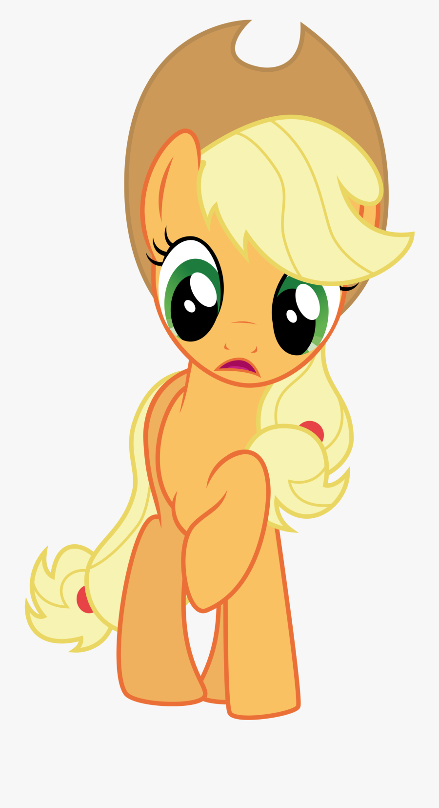 Surprised Applejack By Thatguy1945 Surprised Applejack - Physics I M Pinkie Pie, Transparent Clipart