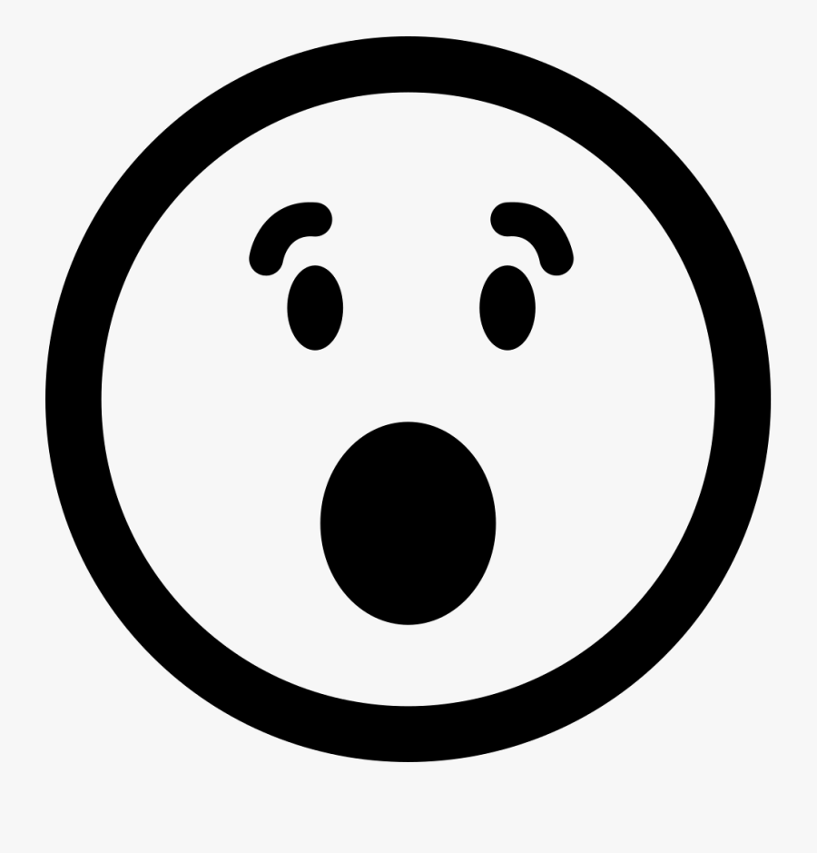 Surprised Emoticon Square Face With Open Eyes And Mouth - Modaal Just Killin, Transparent Clipart