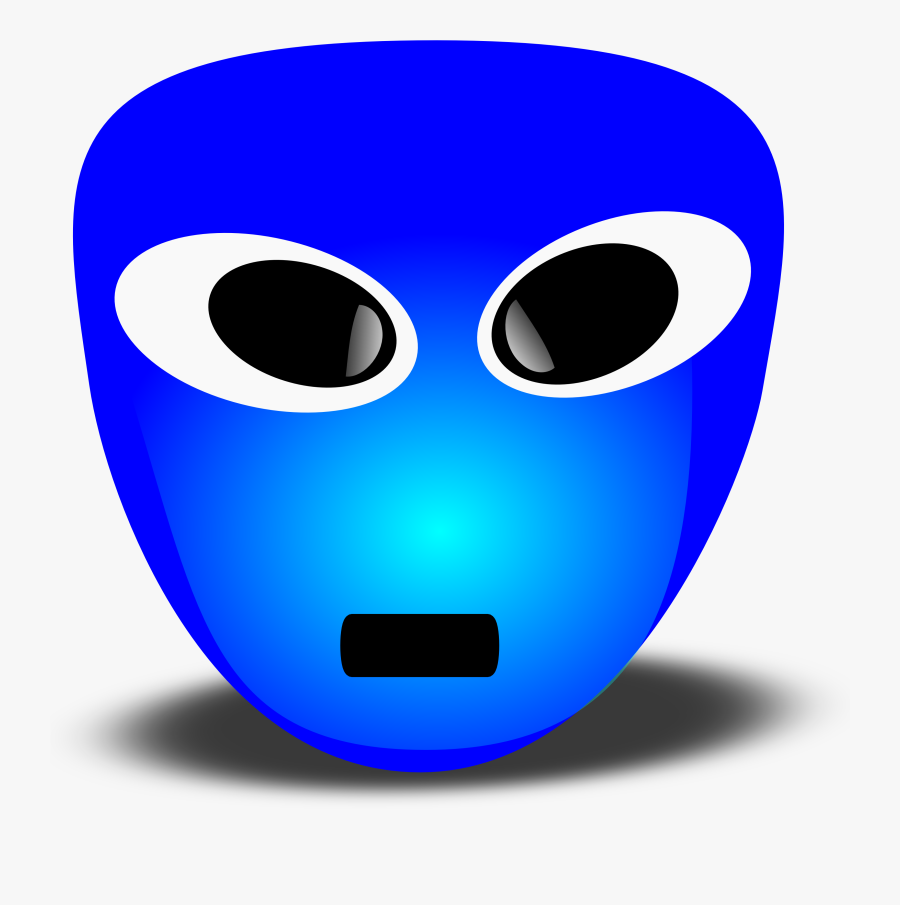 Extra - Clipart - Blue Smiley Face, Transparent Clipart