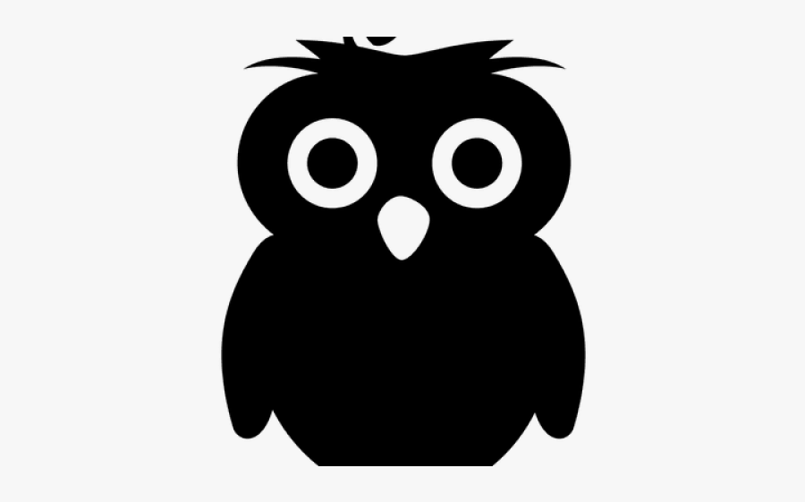 Owl Cartoon Silhouette, Transparent Clipart