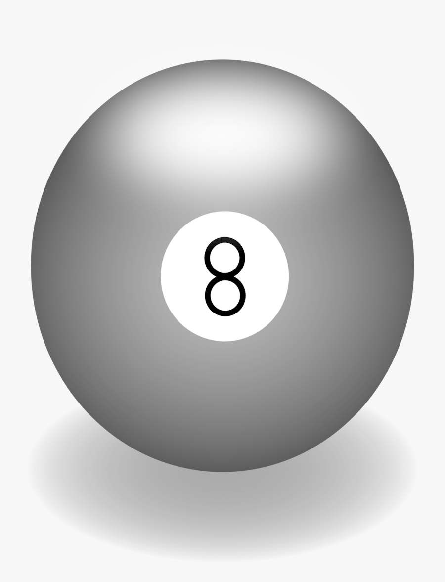 Ball,billiard Ball,sphere - 8 Ball With No Background, Transparent Clipart