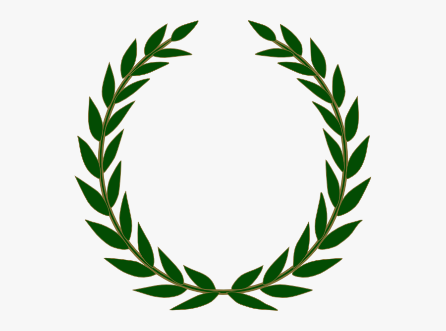 Olive Branch Monogram Clip - Laurel Wreath, Transparent Clipart