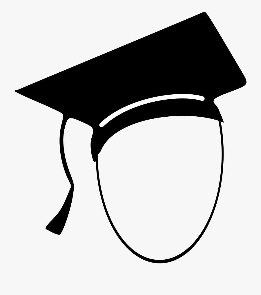 2018 Clipart Mortar Board - Clip Art Student Outline, Transparent Clipart