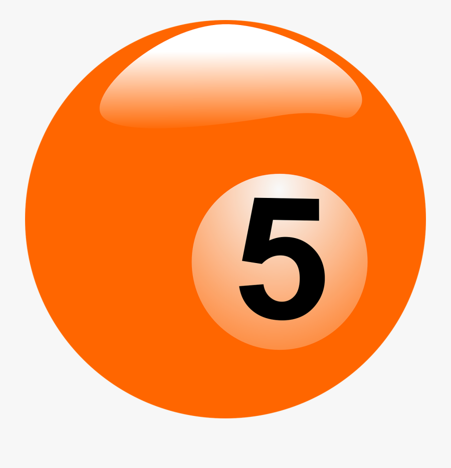 Billiards Billiard Ball Ball Free Picture - Bola De Billar 5 Png, Transparent Clipart