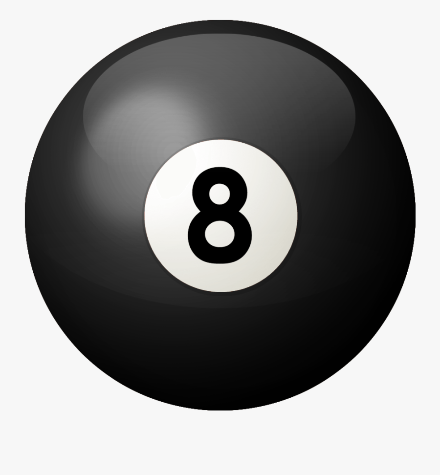 8 Ball, Transparent Clipart