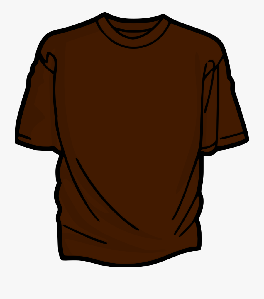Brown T-shirt - Objects Different Color Clipart, Transparent Clipart