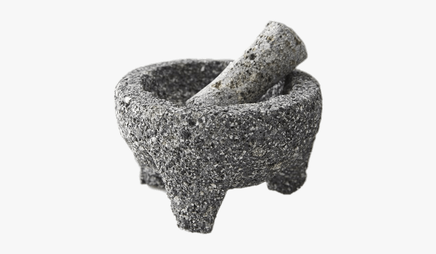 Lavastone Pestle And Mortar - Small Molcajete, Transparent Clipart