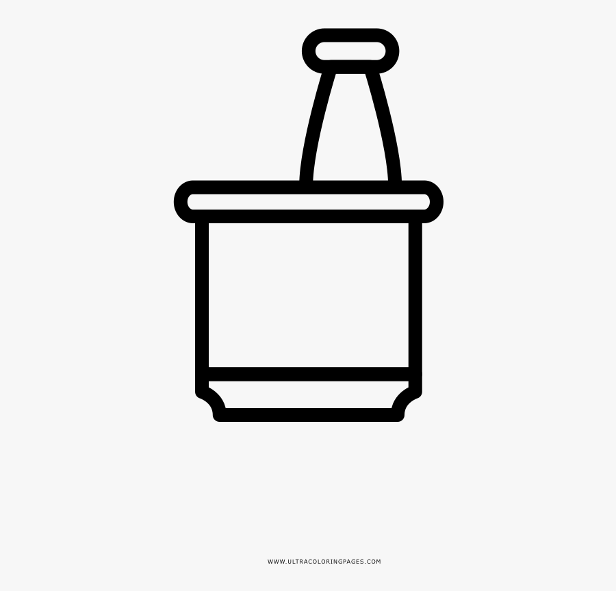 Mortar And Pestle Coloring Page - Icon, Transparent Clipart