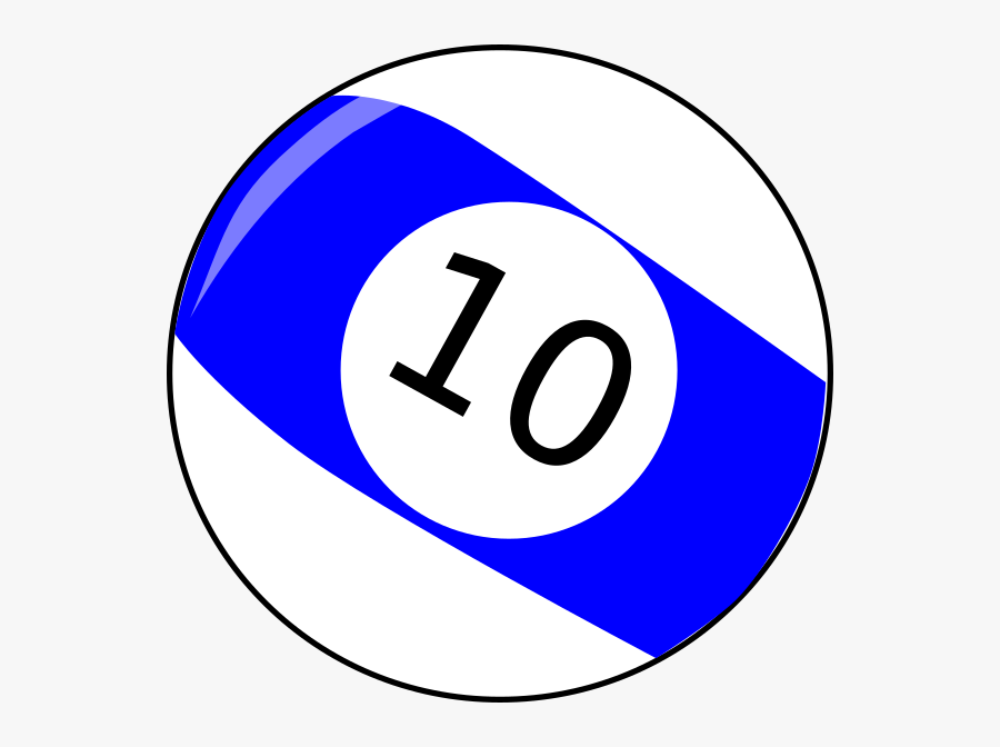 Billiards Clipart 10 Ball - Pool 10 Ball Svg, Transparent Clipart
