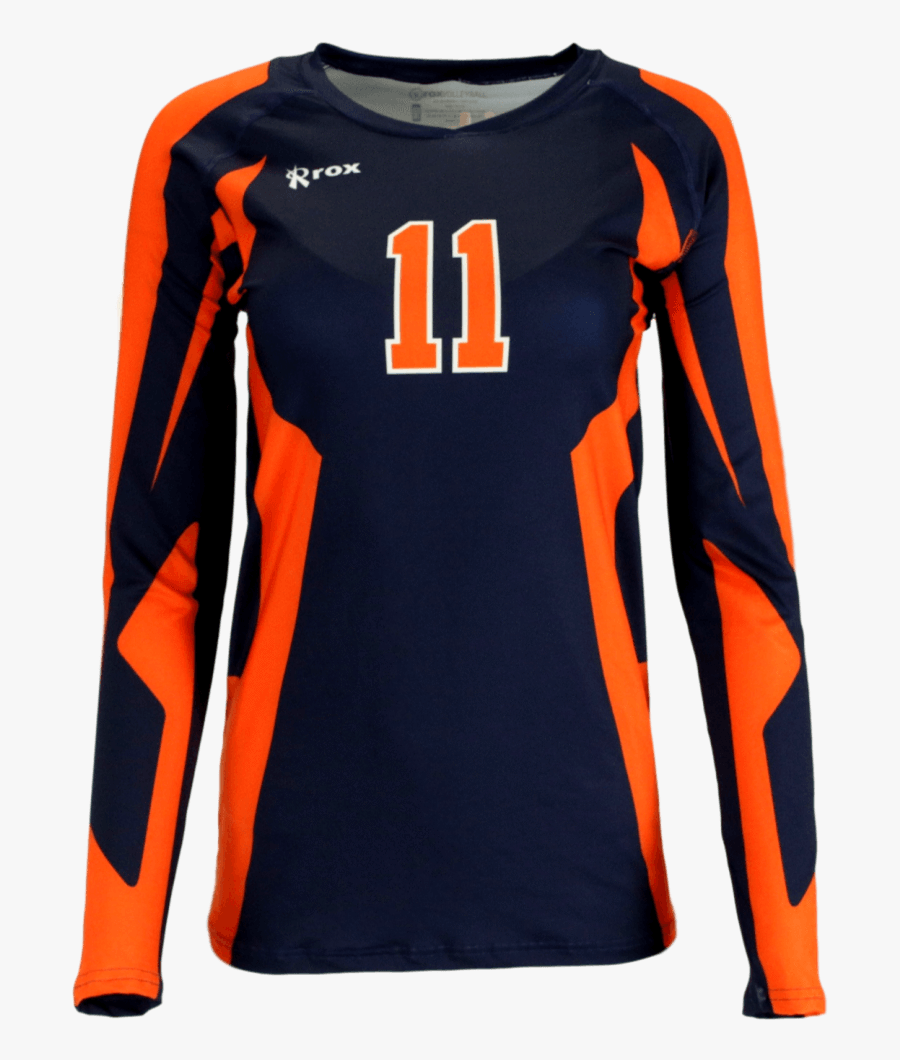 Absolute Custom Sublimated Volleyball Jersey - Volleyball Jersey Design Long Sleeve, Transparent Clipart