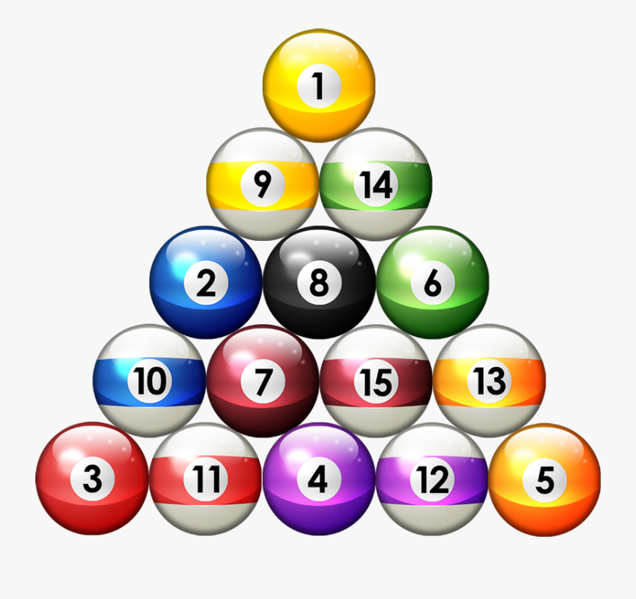 Picture Provided By Towne Billiards Inc - Pool Ball Setup, Transparent Clipart