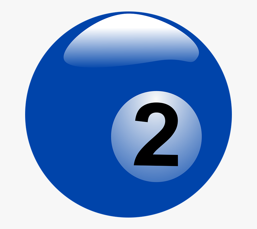Billiard Balls Png Clipart - Number 2 Billiard Ball, Transparent Clipart