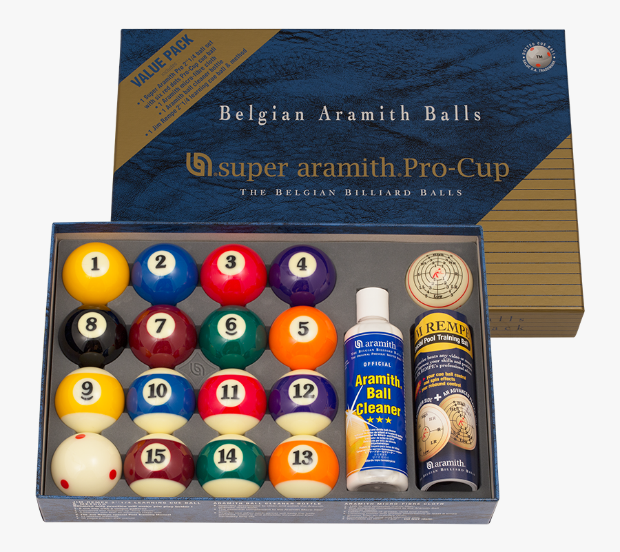 Clip Art Aramith Super Pro Value - Super Aramith Pro Cup Pool Balls, Transparent Clipart