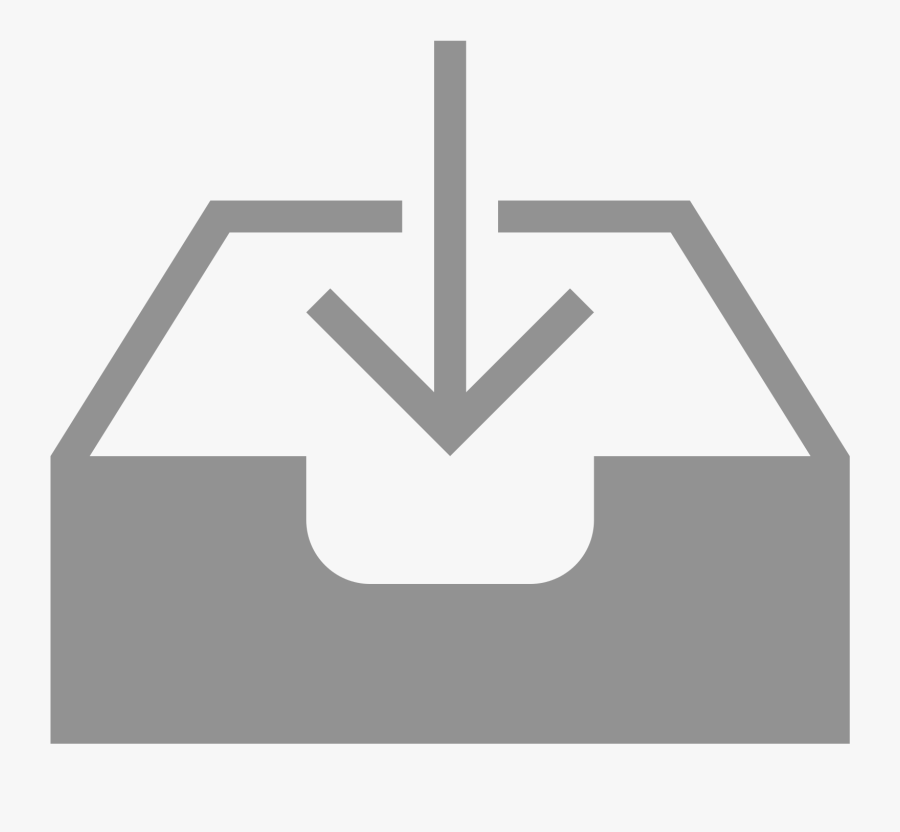 Download Icon White Png, Transparent Clipart