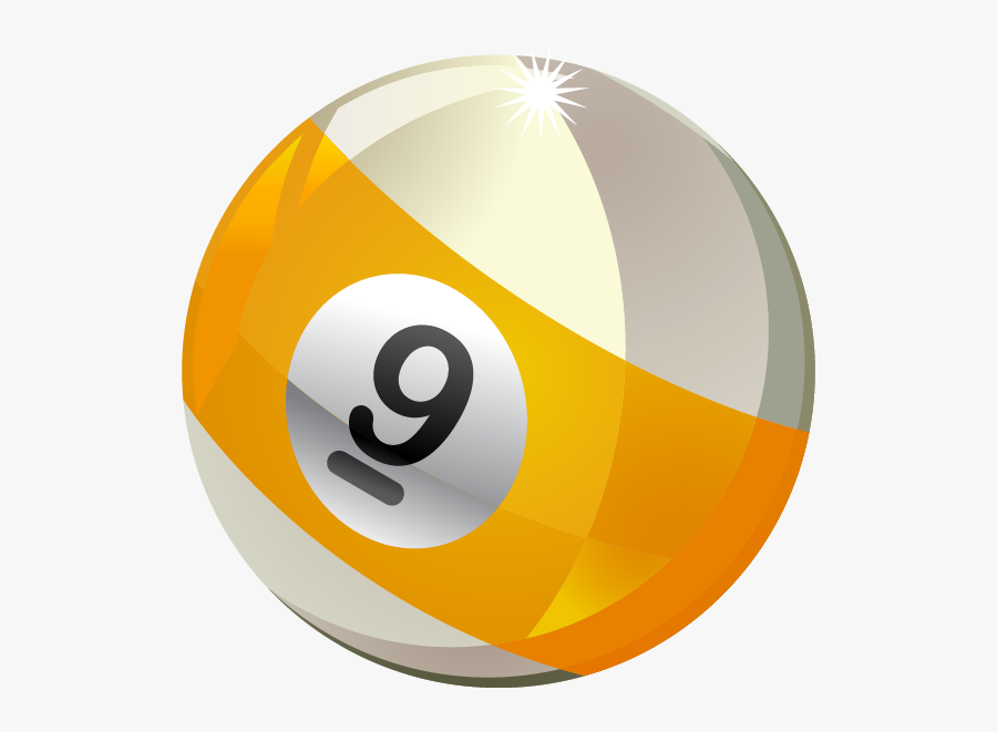 Billiard Ball No 9 Clipart , Png Download - 9 Ball Logo Png, Transparent Clipart