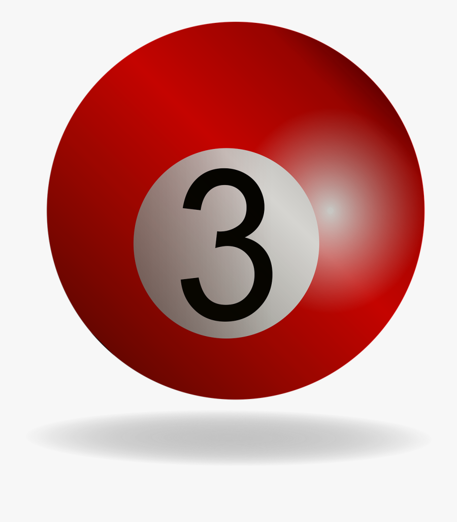 Biljartbal 3, Transparent Clipart