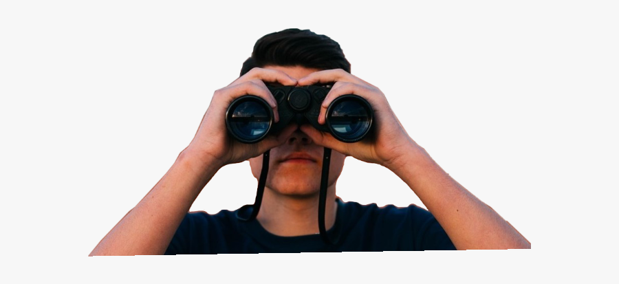 Ftestickers Man Binoculars Stickers Freetoedit - Digital Slr, Transparent Clipart