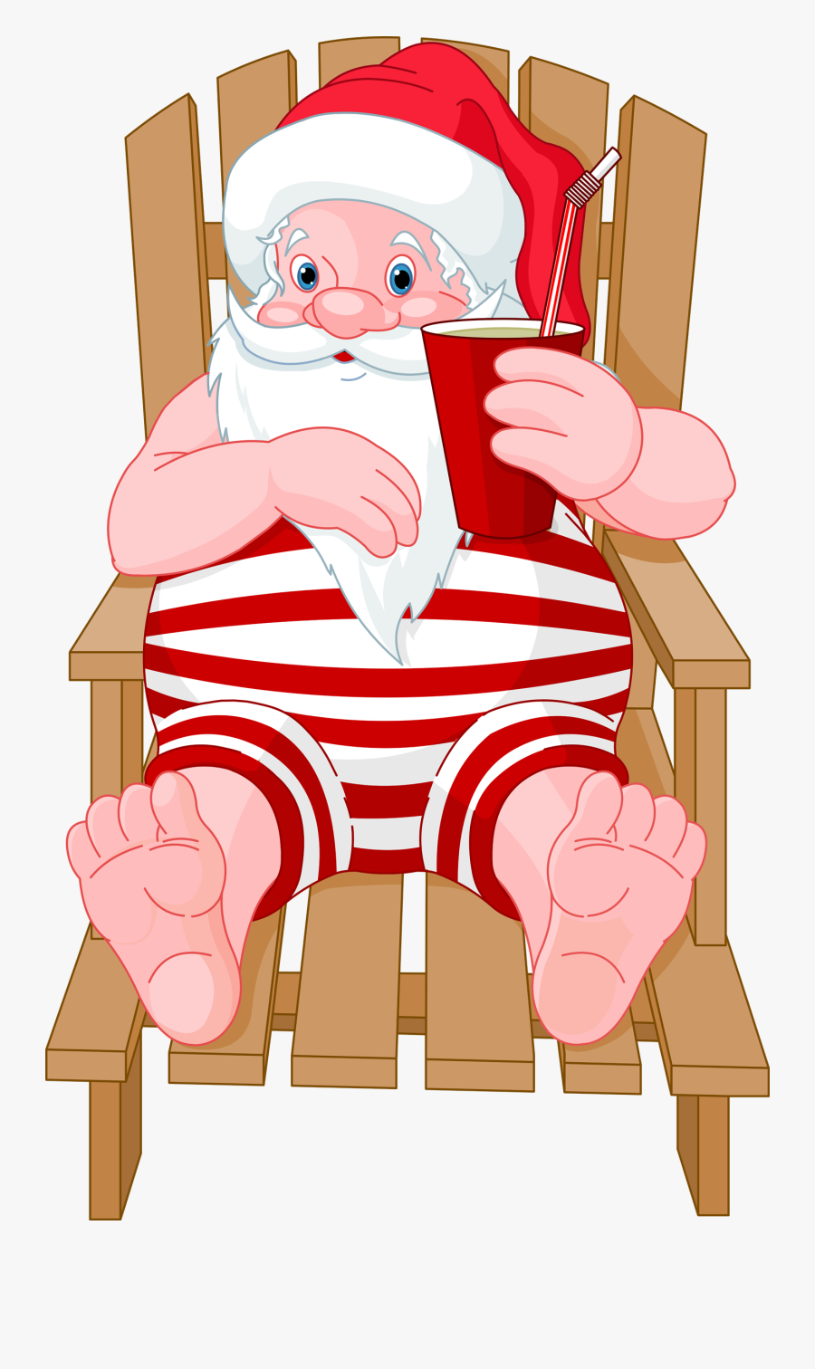 Christmas In July Epworth - Santa Claus Beach Png, Transparent Clipart