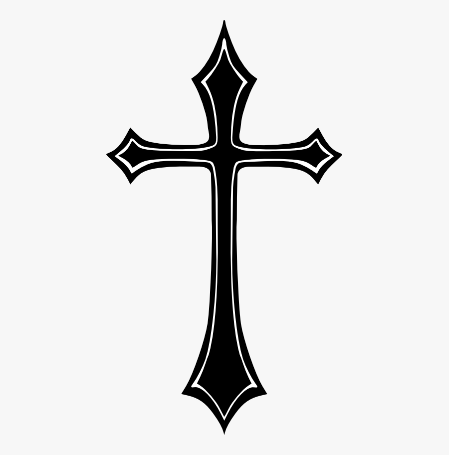 Gothic Cross - Cross Tattoo Transparent, Transparent Clipart