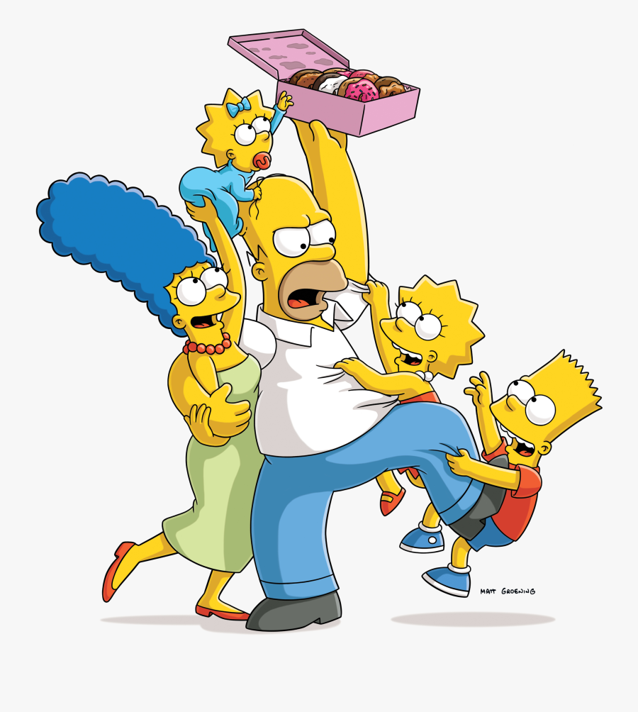 Transparent Cousins Clipart - Simpsons Family, Transparent Clipart