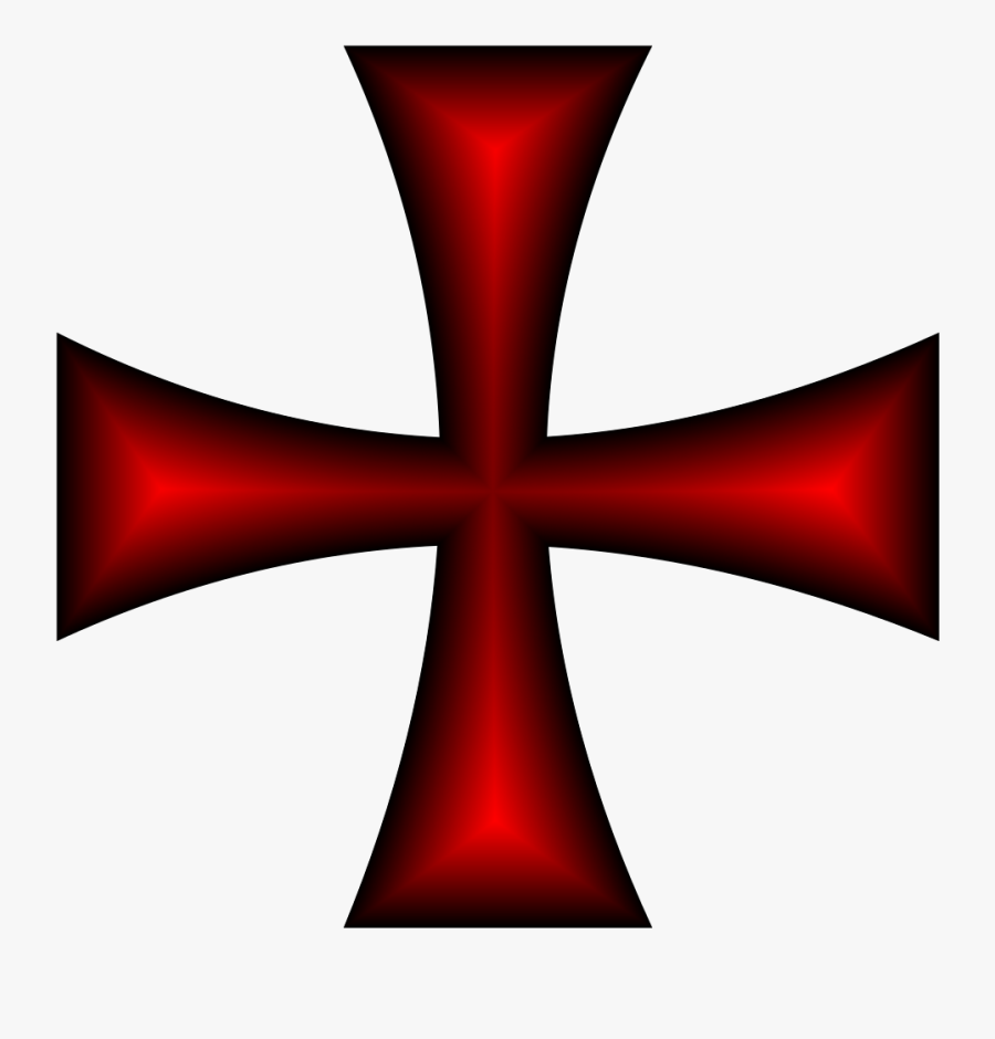 Maltese Cross Christian Cross Maltese Dog Symbol - Maltese Cross Red, Transparent Clipart