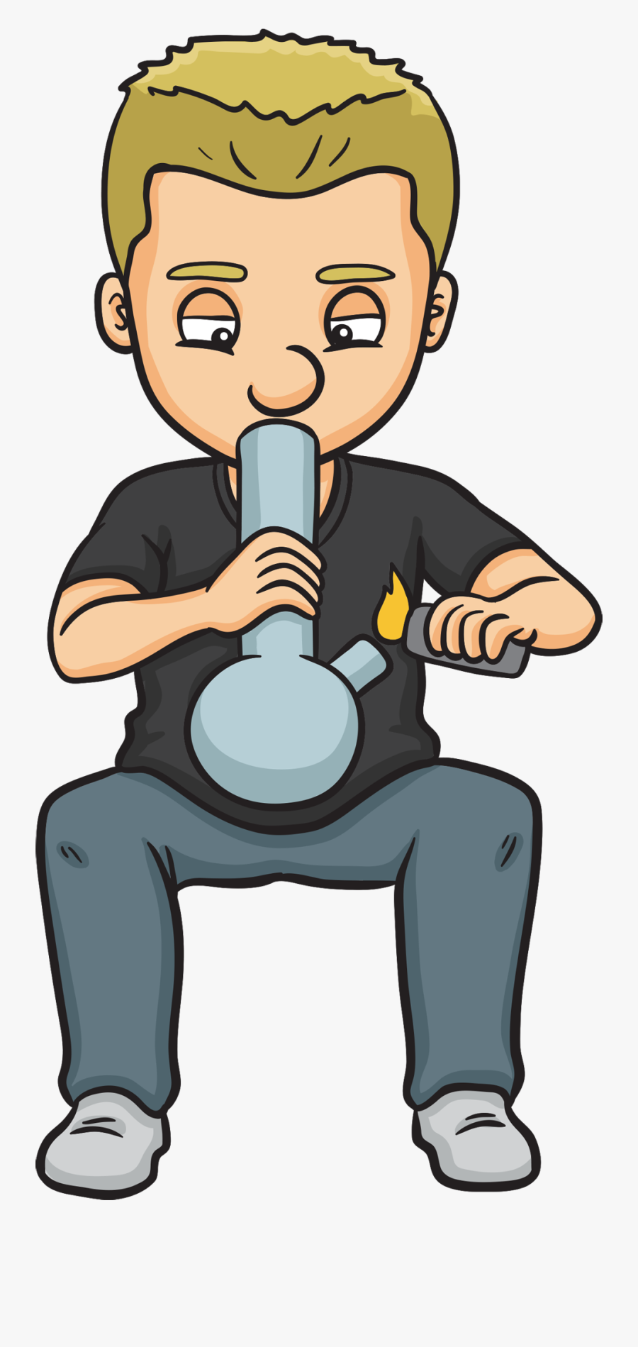 Buy Bongs For Sale Clovis Nm - Cartoon Doing A Bong, Transparent Clipart