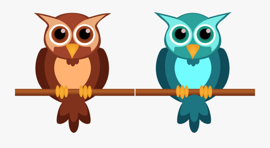 Transparent Owl On Branch Clipart - นก ฮูก การ์ตูน น่า รัก, Transparent Clipart