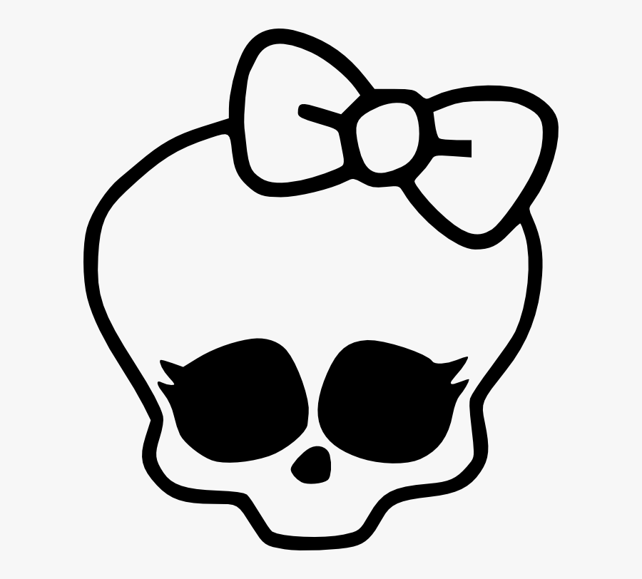 28 Collection Of Monster High Skull Coloring Pages - Monster High Skull Svg, Transparent Clipart