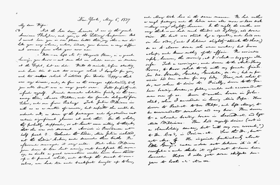 Old Handwriting Script - Script Vector, Transparent Clipart