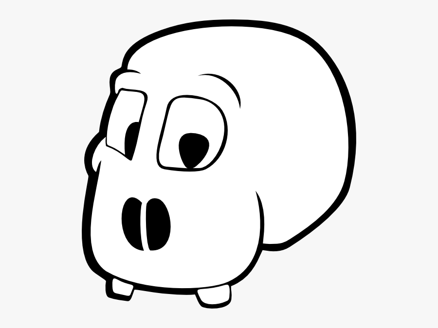 Suprised Skull Svg Clip Arts - การ์ตูน หัว กะโหลก, Transparent Clipart