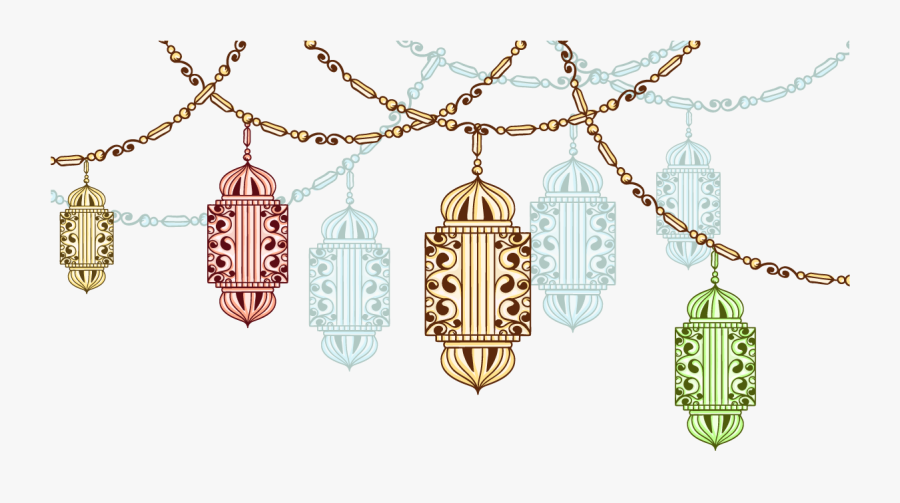 Exotic Fasting Chandeliers Ramadan Vector In Drawing - Ramadan Vector Free Transparent, Transparent Clipart