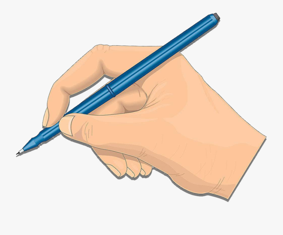 Transparent Hand Holding Pencil Clipart - Handwriting Png, Transparent Clipart