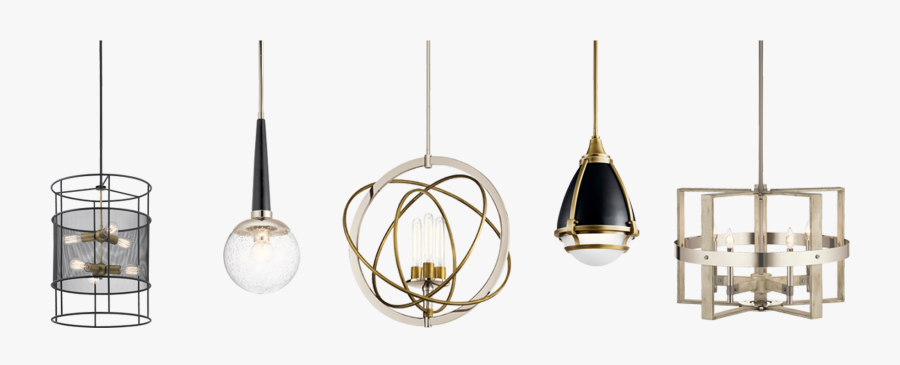 Learn More Five Unique Pendants - Chandelier, Transparent Clipart
