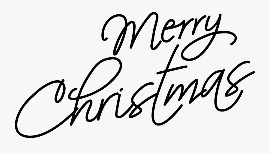 Emotion,line Art,calligraphy - Writing Saying Merry Christmas, Transparent Clipart