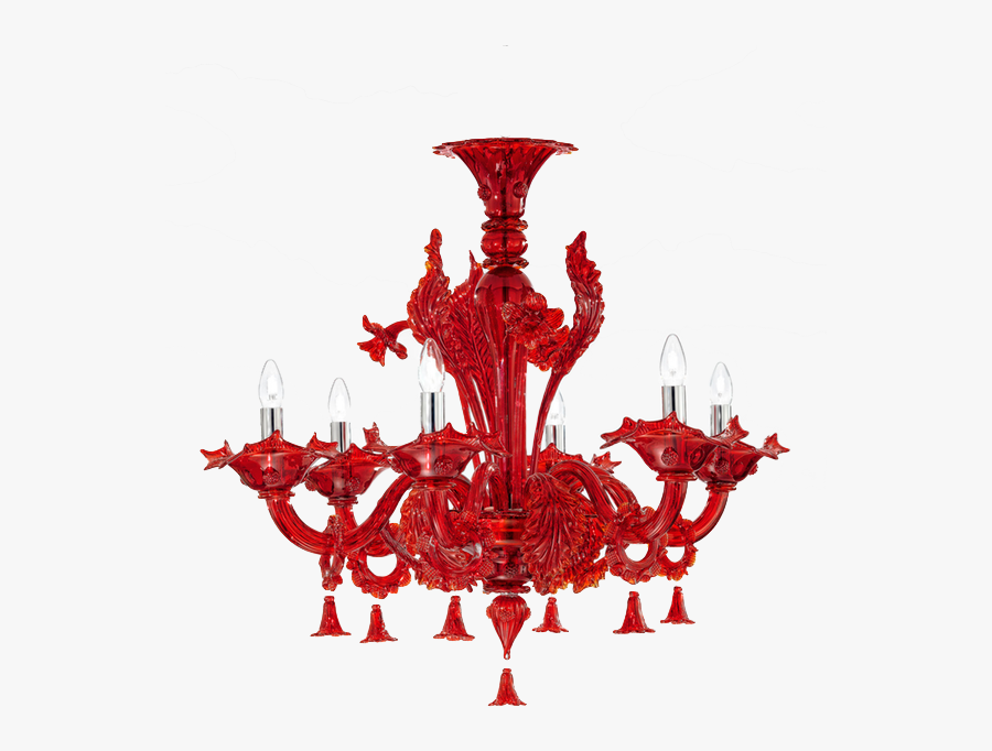 Black Or Red Colors Chandeliers - Transparent Red Chandelier Png, Transparent Clipart
