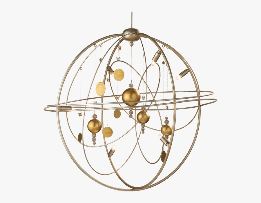 Transparent Chandeliers Png - Ceiling Light Solar System, Transparent Clipart