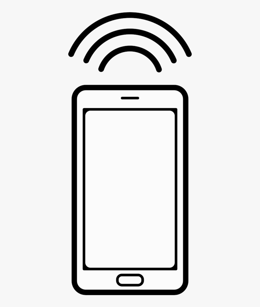 Phone Mobile With Connection Signal Comments Clipart - Imagen De Telefono Movil Png, Transparent Clipart