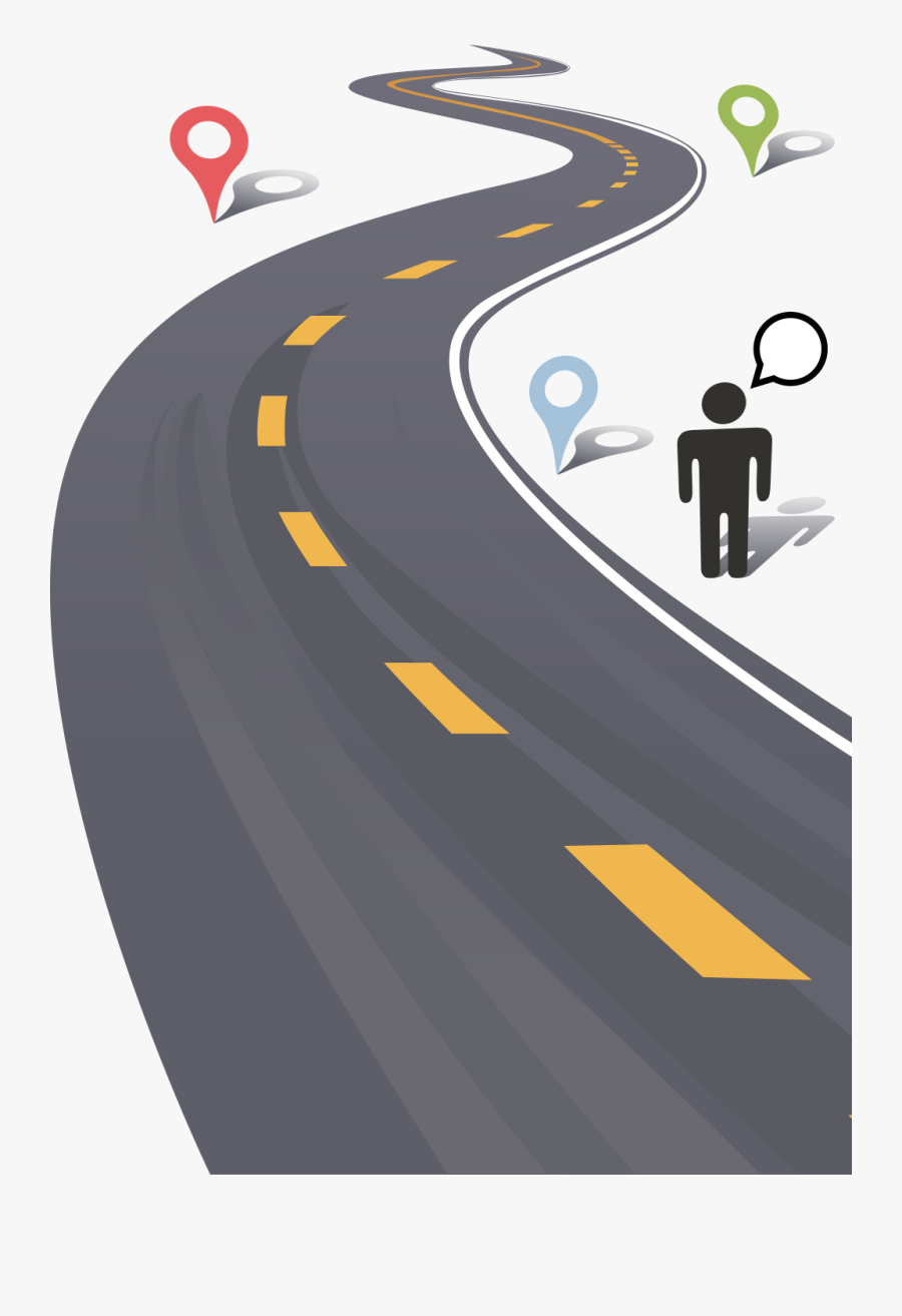 Carretera Png Transparent Background - Clip Art Road Map, Transparent Clipart