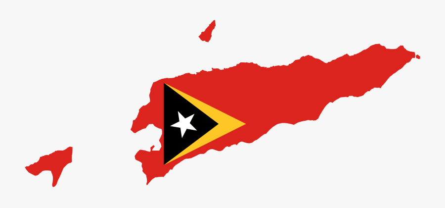 Line,red,timorleste - East Timor Flag Map, Transparent Clipart