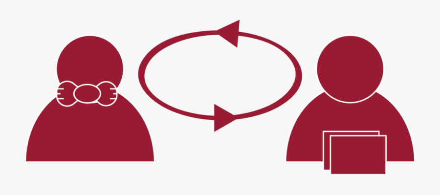 An Abstract Representation Of A Student And Instructor - Circle, Transparent Clipart