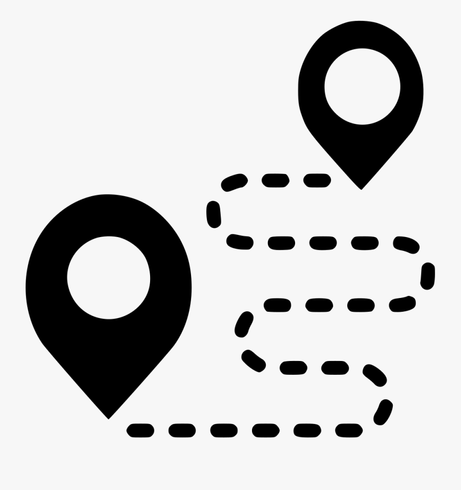 Roadmap Svg Png Icon Free Download 446822 Banner Clip - Route Vector, Transparent Clipart