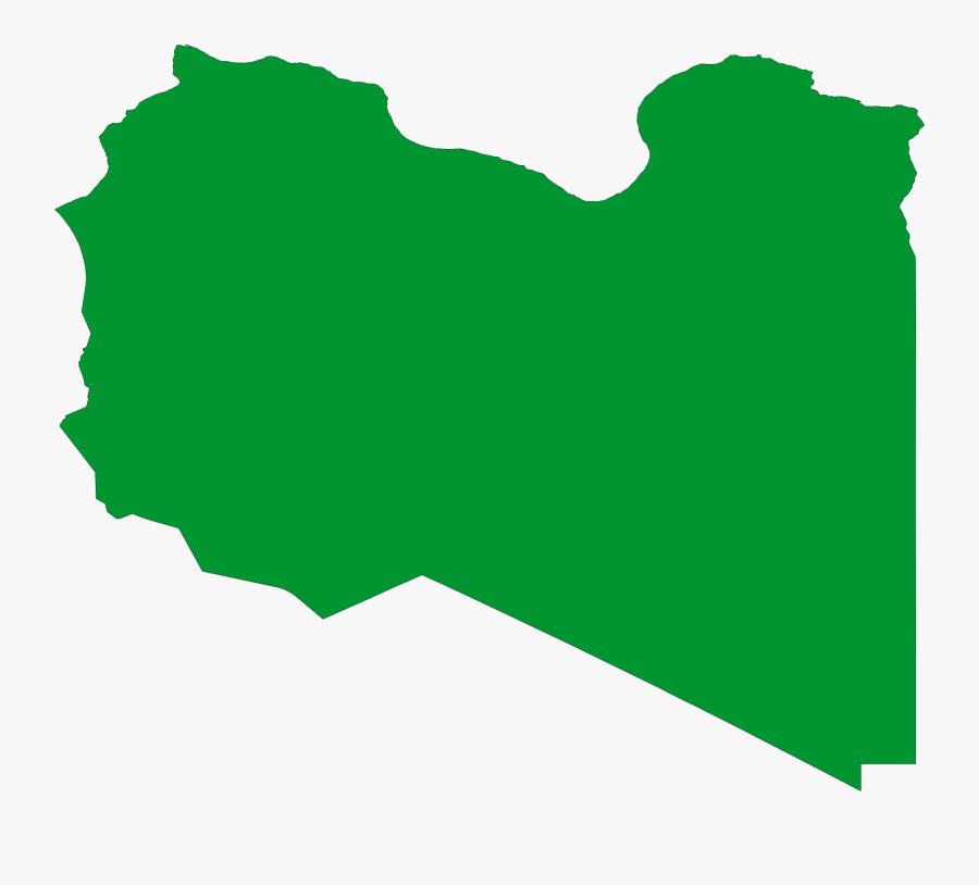 Libya Flag Map, Transparent Clipart