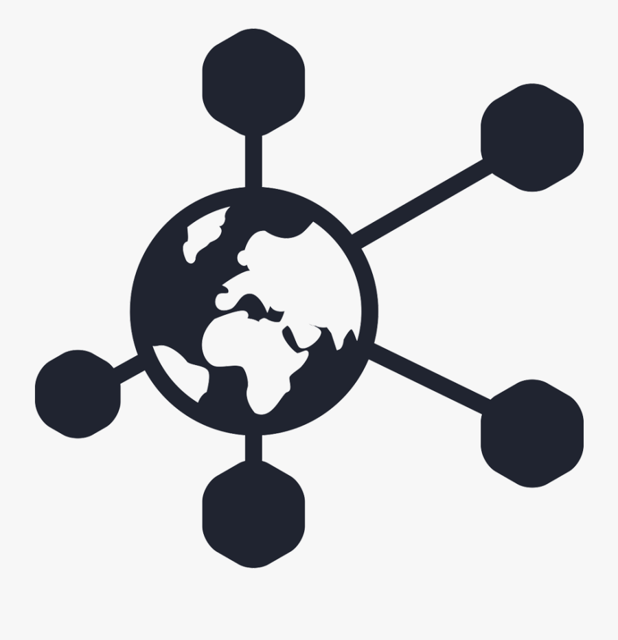 Icon Global Connections - Global Connection Png Icon, Transparent Clipart