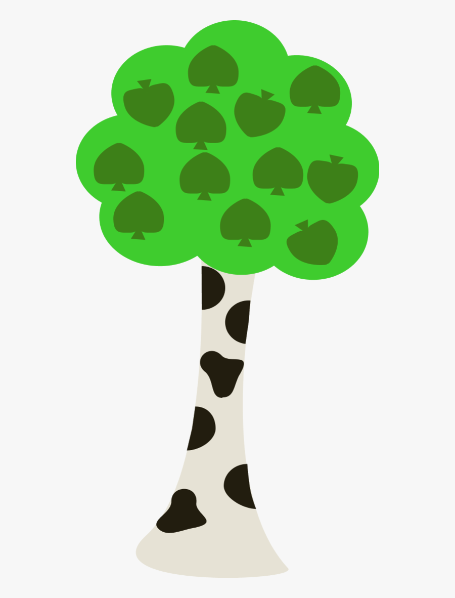 Birch Tree - Birch Tree In Cartoon, Transparent Clipart
