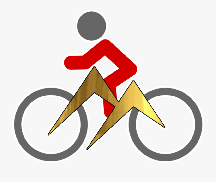 By Birch Trees And Conifers, Through Green Grassy Areas - Hybrid Bicycle, Transparent Clipart