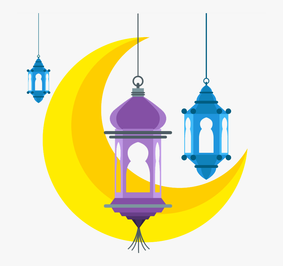Eid Mubarak Lamp Png, Transparent Clipart