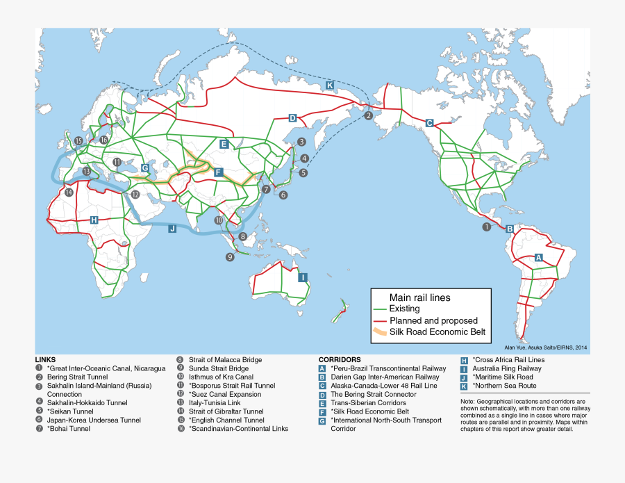 Clip Art Bering Strait Map - Belt And Road Latin America, Transparent Clipart