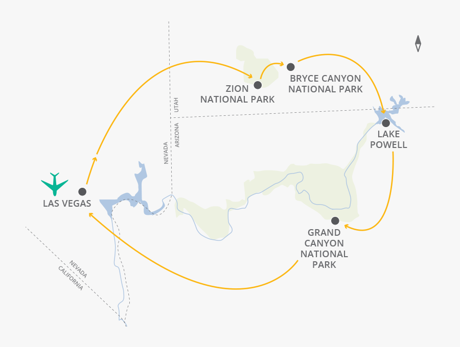 Transparent Las Vegas Clipart - Bryce Zion Grand Canyon Road Trip, Transparent Clipart