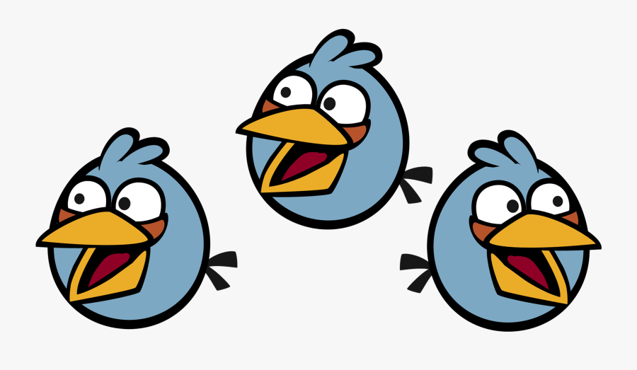 Blue Jay Clipart Angry - Angry Birds Game Blue, Transparent Clipart