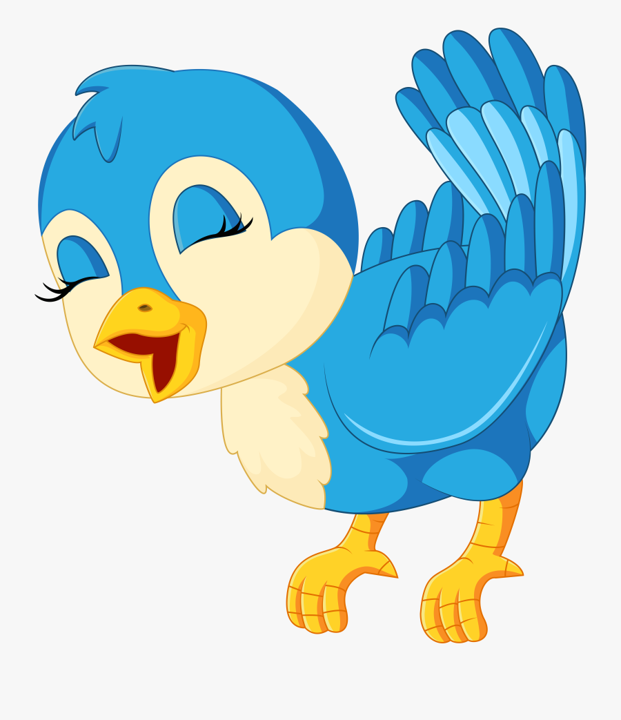 Spring Clipart Blue Bird, Transparent Clipart